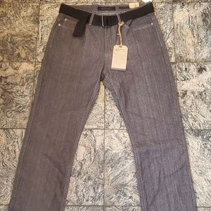 Vintage Genes Grey Slim Straight Denim Jeans